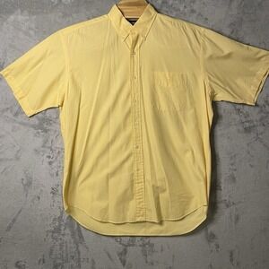 Ralph Lauren Golf Men's L Yellow Pocket Short Sleeve Button Down Shirt‎